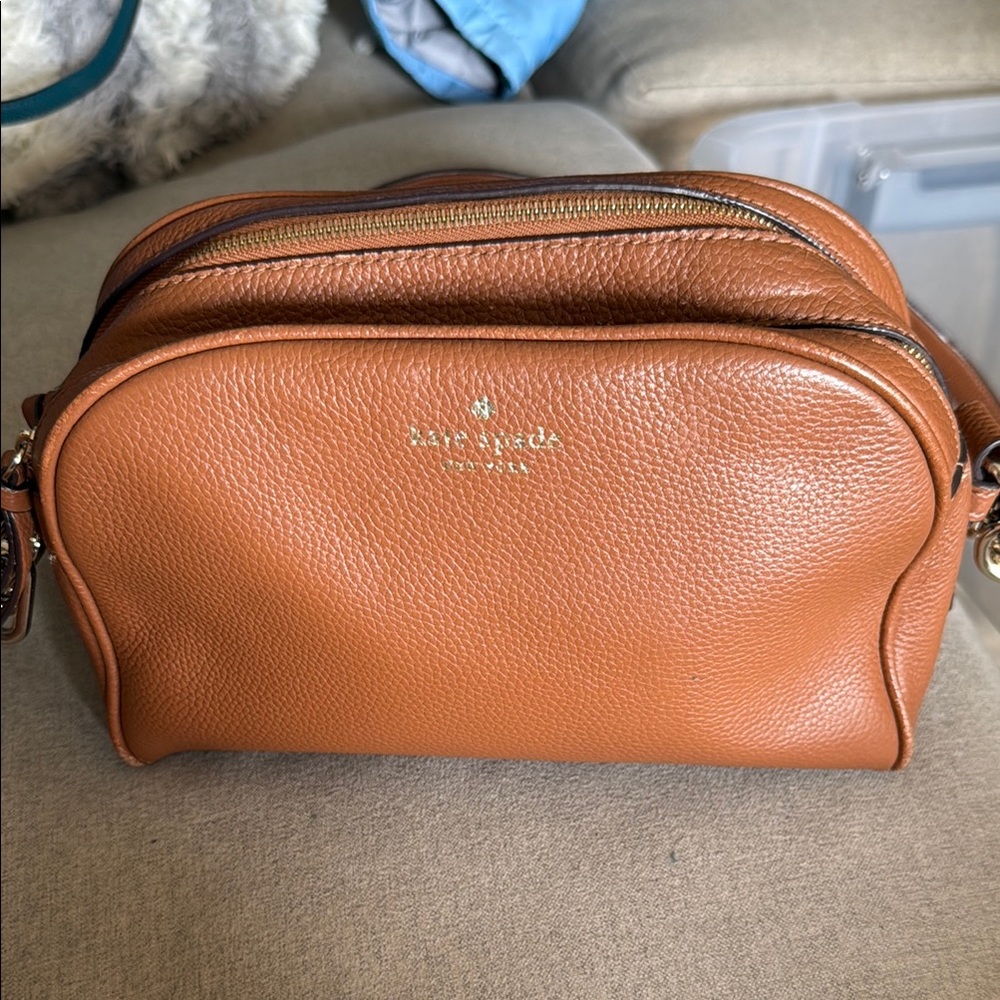 Kate Spade Tan Leather Crossbody Bag